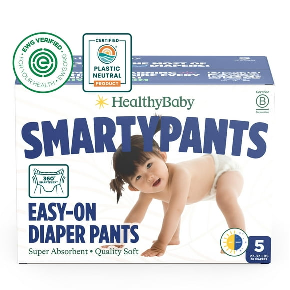 Pañales HealthyBaby SmartyPants estilo dominable, talla 5 (38)