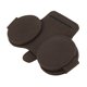 thumbnail image 1 of Clip para gafas de sol de coche Unique Bargains con soporte magnético universal para parasol de gafas de sol para coche de ante marrón 16x10cm 1 Pc, 1 of 7