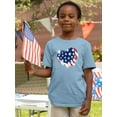 thumbnail image 2 of American Heart 4Th Of July T-Shirt Toddler -Image by Shutterstock,  5 Toddler, 2 of 4