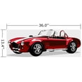 thumbnail image 2 of Wallmonkeys Classic Sport Red Car Ac Shelby Cobra Roadster Peel and Stick Wall Decals WM316284 (36 in W x 13 in H), 2 of 4