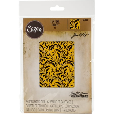 Emboss Folder - Sizzix Texture Fades A2 Embossing Folder Flourish