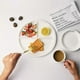 thumbnail image 4 of 8 Inch Bone China Plate Simple Porcelain Plate Three Compartments Breakfast Steak Round Ceramic Tableware Home Decor (Random Style), 4 of 4