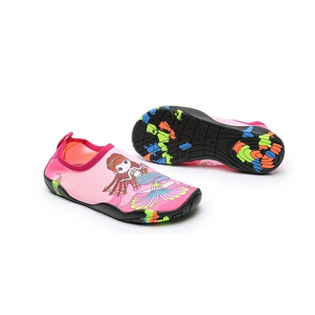 

Hunpta Kids Wading Shoes Toddler Boys Girls Cartoon Water Shoes Quick-Dry Aqua Socks Non-Slip Rubber Sole Snorkeling Shoes 3-8Y
