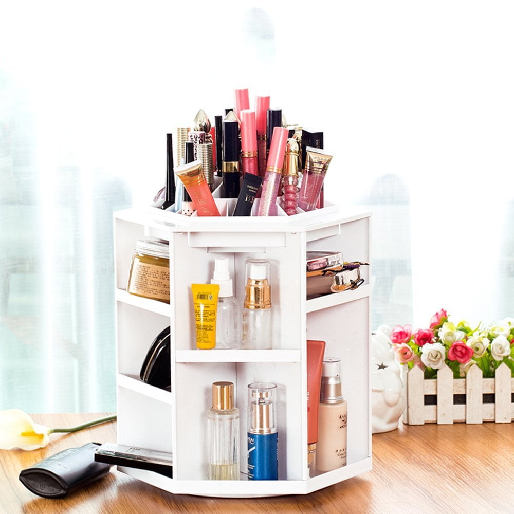 Kingtaily Rotating Makeup Organizer Spinning for Vanity, 360 Rotation with  6 Adjustable Layers, Large Capacity Vanity Skin-care Organizers Clear