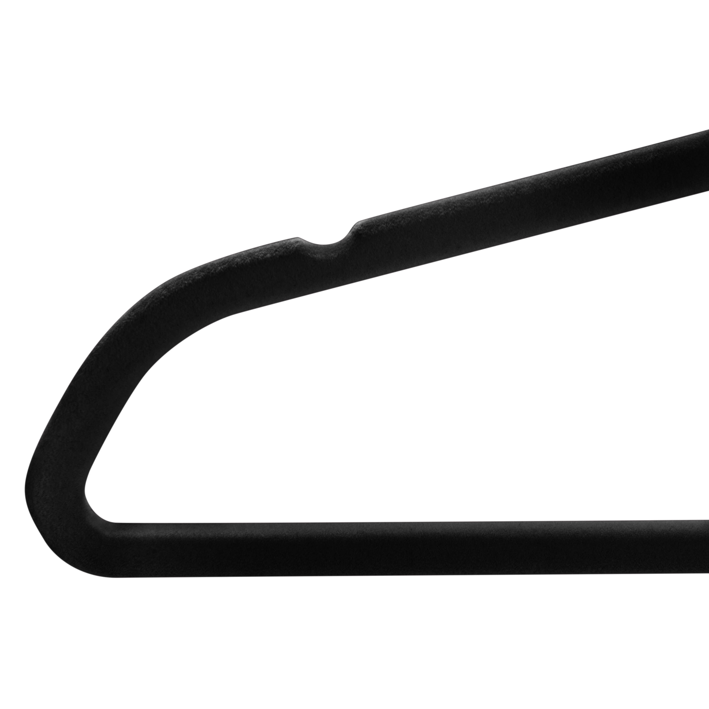 Simplify Kid's 25 Pack Velvet Hangers with Race Car Icon in Black