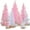 Pearl Color, variant on 9 Pcs Pearl Color Mini Sisal Bottle Brush Trees Small Artificial Christmas Tree with Wood Base Christmas Pine Decor for Winter Home Table Party Decor