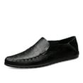 thumbnail image 3 of Big Size Men's Casual Loafers Slip On Leather Shoes Comfortable Lightweight Driving Shoes Male Moccasins Classic Penny Loafer Flats Boat Shoes Outdoor Walking Shoes, 3 of 11