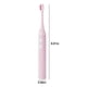 thumbnail image 3 of Cepillo de dientes eléctrico con temporizador y 4 cabezales de cepillo - Impermeable IPX7, 5 modos de limpieza, recargable por USB, portátil para viajar - blanco, rosa, azul, 3 of 9