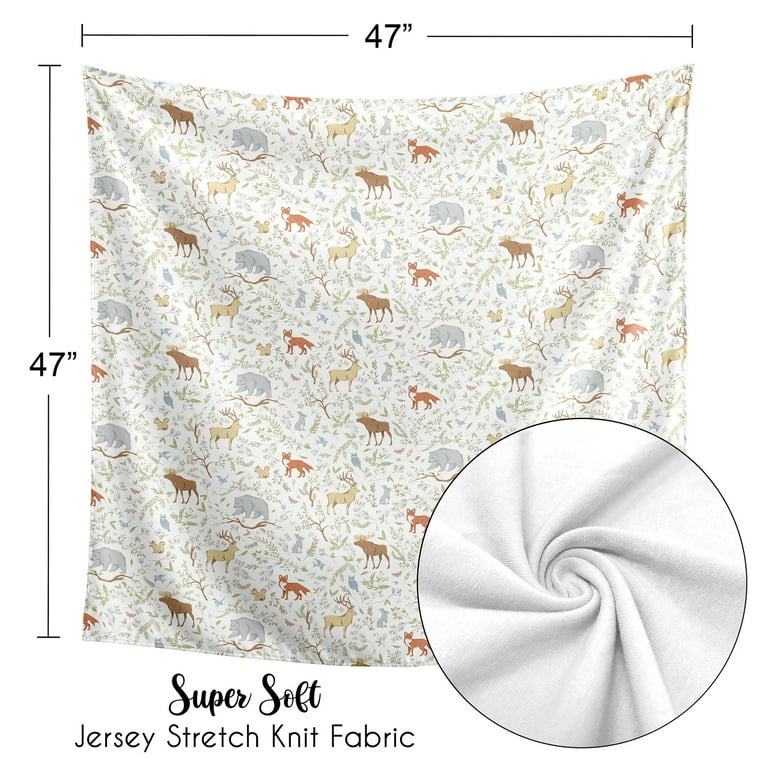 Sweet Jojo Designs Woodland Toile Collection Baby Swaddle Blanket