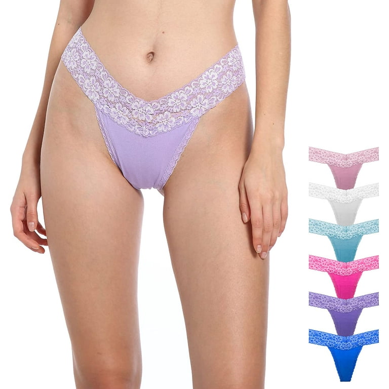 Pmrxi Pack of 6-10 Tangas Women Lace Thongs Plus Size Cotton