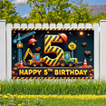 thumbnail image 6 of Construction Theme Happy Birthday Banner Kids Decor Dig In Party Decoration for Birthday Party Kids Celebration Indoor Decoration, 6 of 8