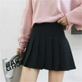 thumbnail image 3 of Hirigin Girls High Waisted Plain Pleated Skirt Skater Tennis School Uniforms A-line Mini Skirt Lining Shorts, 3 of 3