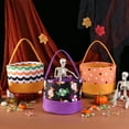 thumbnail image 6 of HUISZJ Halloween Bag Candy Bulk, Reusable Goody Fabric Candy Bucket with Handle, Halloween Trick or Treat Bags for Party Home Supplies (G), 6 of 8