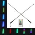 thumbnail image 1 of RGB LED Whip Light With Flag APP Control 300 Patterns 366 Modes 12 To 24V For UTV ATV Off Road Vehicle Boat, 1 of 8