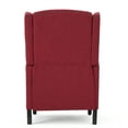 thumbnail image 6 of GDF Studio Weyland Contemporary Fabric Wingback Pushback Recliner, Deep Red, 6 of 6