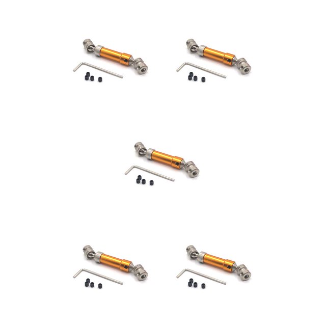 QualitChoice Rear Drive Shaft 1:12 Crawler Parts Replacement for Wltoys 12423 12428 12429 Gold 5Set