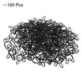 thumbnail image 3 of Unique Bargains Paper Clip Coated Letter K Shape Alphabet Clips Bookmarks, Black, 100 Count, 3 of 6