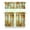 cfcl-122, variant on Boho Country Curtains 24 Inch - 3 Panel Rustic Farmhouse Set with Vintage Blooms, Floral Kitchen Window Drapes
