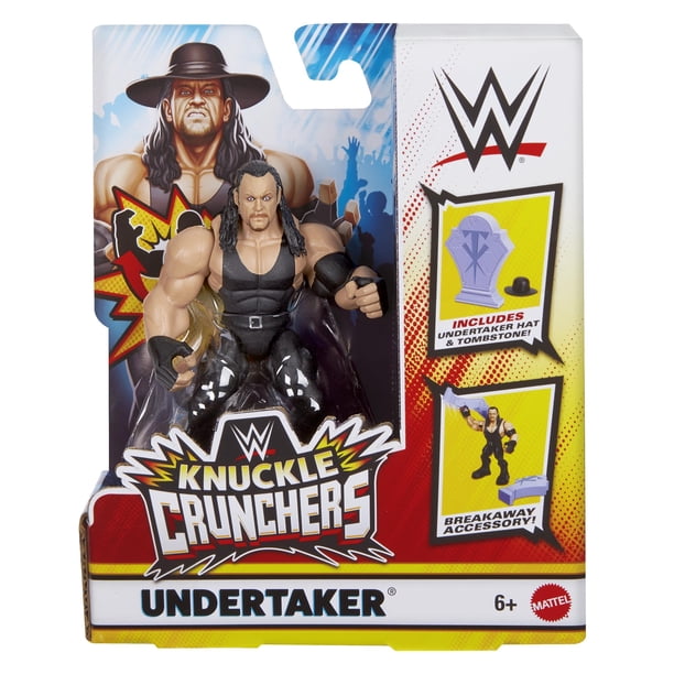 Figura de acción de lucha libre de juguete WWE Undertaker Knuckle Crunchers 6