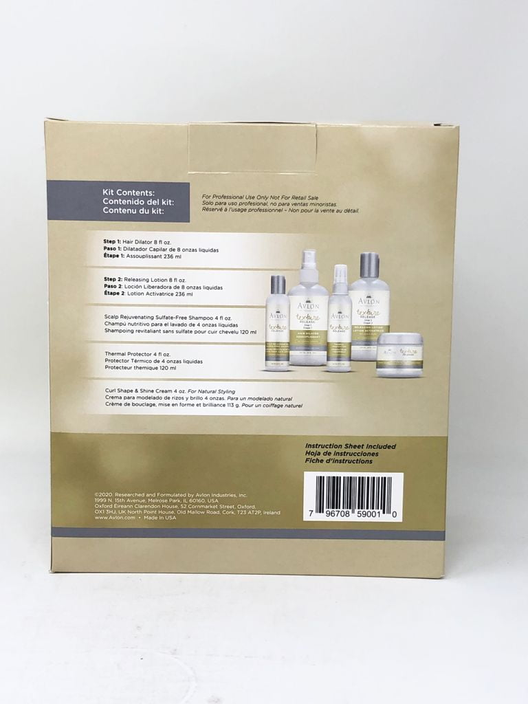 Avlon Texture Release Kit. No Formaldehyde