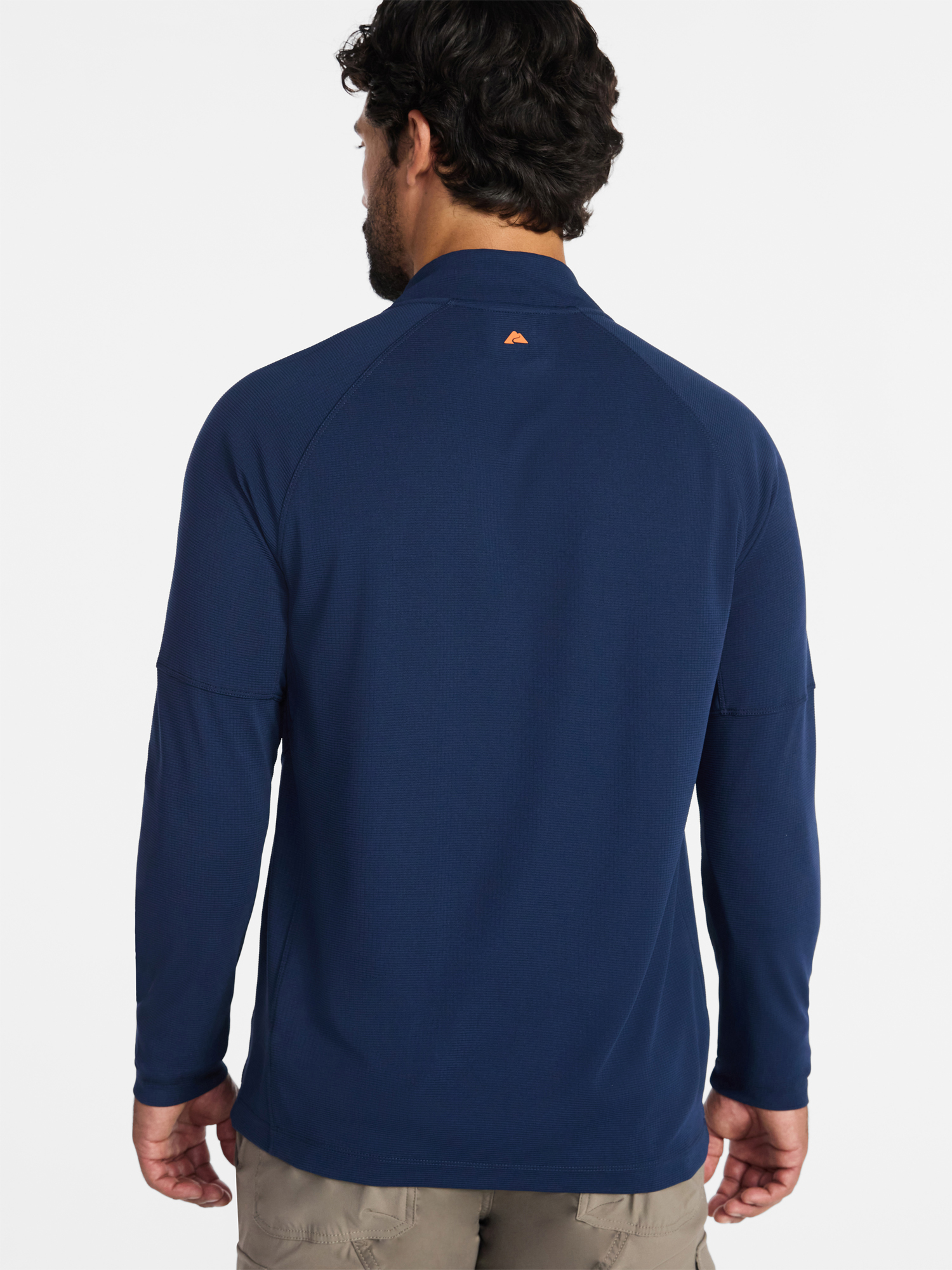 Ozark Trail Men's and Big Men's Textured Quarter Zip Pullover, Sizes S-3XL