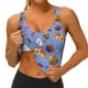 thumbnail image 3 of Fotbe Fastfoods Sujetador Deportivo Largo sin Aros para Mujer con Almohadillas y Soporte Medio, Transpirable y Absorbente, Camiseta Tipo Chaleco o Tank Top-Large, 3 of 8