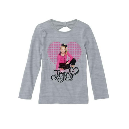- JoJo Heart Graphic Long Sleeve T-Shirt (Little Girls & Big Girls)