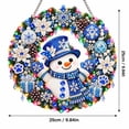 thumbnail image 3 of Diy Christmas Diamond Art Kits For Adults Pearl Diamond Painting Beaded Wreath Hanging Ornament With Led Lights,Christmas Decorations For Holiday Wall Front Door Window Decor(9.84"), 3 of 4