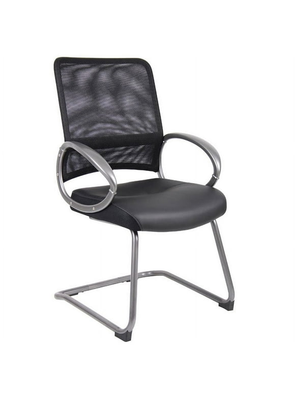 Boss Office Products Black Guest Reception Waiting Room Chair