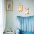 thumbnail image 5 of Juego de 2 candelabros de pared de metal para colgar en la pared, candelabros para dormitorio, baño, sala de estar, 5 of 5