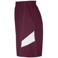 thumbnail image 5 of Holloway M Dual-Side Single Ply Shorts Maroon/White 224079, 5 of 6