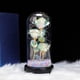 thumbnail image 3 of Adorno de luz LED romántica con forma de rosa | Tres flores doradas con cubierta de cristal | Decoración para San Valentín, cumpleaños y aniversario | Lámpara de flores de seda para regalar en, 3 of 3