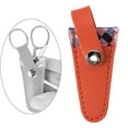 thumbnail image 6 of QccHieUs Craft Scissor Case Compact 8x3cm Scissors Pouch Protector Stylish Scissors Cover Orange, 6 of 9
