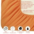 thumbnail image 4 of NTBAY Microfiber Full Fitted Sheet, Ultra Soft and Breathable Fitted Bed Sheet with 15" Deep Pocket, 54x75 inch, Orange, 4 of 5