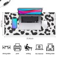 thumbnail image 5 of Long Mouse Pads for Desk,White and Black Of Leopard Print Desk Mats on Top Of Desks, Desk Mouse Pad Extra Large with 3mm Non-Slip Base and Stitched Edge for Gaming,Office,Work,Home 35.4"x15.7", 5 of 6