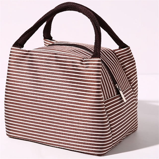 Fiudx Bolsa de Almuerzo Elegante, Bolsa Térmica de Gran Capacidad, Diseño de Nailon Duradero, Ligera y Fácil de Transportar, Ideal para Oficina, Picnic, Viajes, Unisex para Hombres y Mujeres.