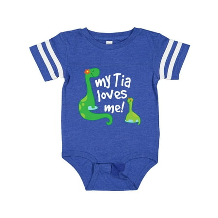 

Inktastic My Tia Loves Me Nephew Gift Baby Boy Bodysuit