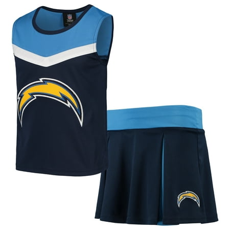 Los Angeles Chargers Youth Spirit Cheer Two-Piece Cheerleader Set - Navy/Light