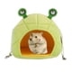 thumbnail image 2 of Injueey Nido de invierno para mascotas, cama de dibujos animados para mantener caliente a las mascotas, suave, cómoda, de algodón, lavable, Juegos de accesorios de baño verde tipo 1, 2 of 5