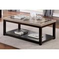 thumbnail image 2 of Furniture of America Oglin Transitional Wood 1-Shelf Table Basse en Noyer, 2 of 3
