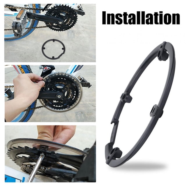 Cadena para Bicicleta de Monta?a, Bielas Protectora Integrada de Bicicleta Cubierta de Rueda de Cadena de Bicicleta MTB Protector de Cadena Anillo de Cadena Guía Guardia Ecomeon no