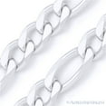 thumbnail image 2 of 8mm Figaro / Figaroa Link Italian Chain Bracelet in Solid .925 Sterling Silver, 2 of 2