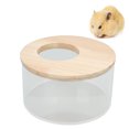 thumbnail image 3 of Bañera De Para Hámster, Caja De Para Mascotas De Forma Redonda Pequeña, Baño De Acrílico Transparente, 3 of 7