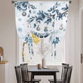 thumbnail image 3 of Blue Gnomes Christmas Balloon Curtains for Bedroom/Front Door/Bathroom, Xmas Ball Gifts Botanical Snowflake Tie Up Curtains 63 Inch Length Light Filtering Kitchen Curtains Shades for Windows 46"x63", 3 of 8