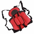 thumbnail image 3 of Asiento de coche portátil para bebé, ancho, grueso, estable, seguro, universal, para niños pequeños, color rojo y negro., 3 of 12