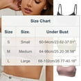 thumbnail image 3 of Strapless Sports Bra Womens Athletic Bras Lightweight Ribbed Knit Breathable Workout Comfortable Yoga Bras Everyday Bralettes Beige L, 3 of 7