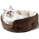 thumbnail image 2 of Cama para mascotas Asvin Small para perros pequeños y gatos de interior, color marrón, 2 of 6