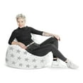 thumbnail image 2 of Gouchee Home Fluffy Stars White Faux Fur Bean Bag Chair – Soft Polyester with Polystyrene Bead Filling, Suitable for Adults and Teens, Lightweight & Cozy Seating for Bedroom, Living Room or Playroom, 2 of 8