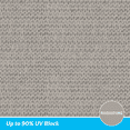 thumbnail image 6 of Coolaroo Ready to Hang Outdoor Sun Shade Sail Triangle 90% UV Block Protection for Backyard, Garden, Patio, Playground, 11'10" Square, Riverstone, 6 of 7