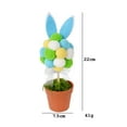 thumbnail image 2 of 8.66 Inch Easter Bunny Plush Soft Flower Pot Planter Decoration Bunny Table Decoration, Spring Holiday Party Centerpiece Tray Ornament Festive Gift for Indoor Outdoor Use, 2 of 12